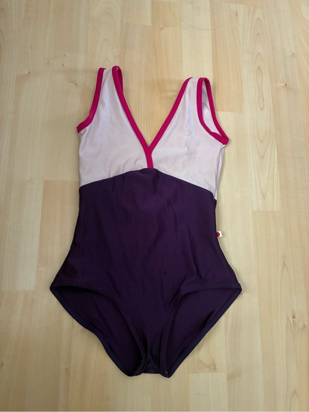 Two-Tone Purple & Pink One-Piece Yumiko Leotard
